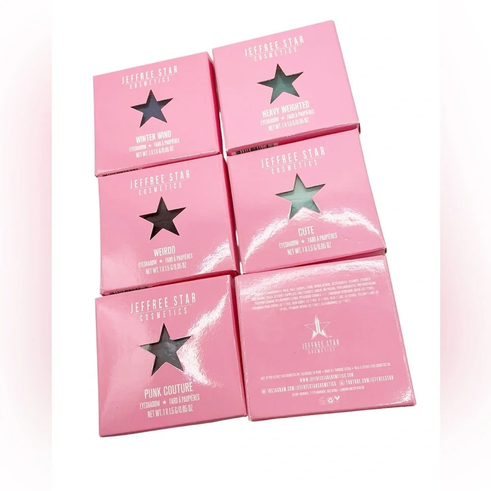 Jeffree Star‎ Cosmetics Individual Eyeshadow Artistry Single Bundle